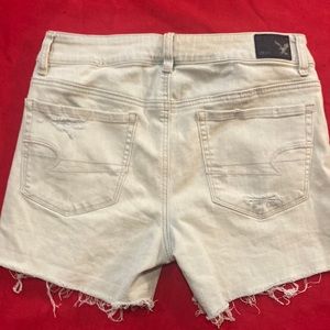 American Eagle Hi-rise Shortie in light blue super stretch size 8